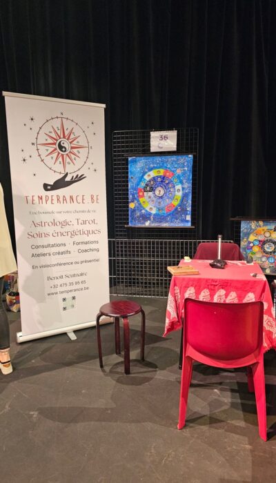 Stand TEMPERANCE.BE au Salon du Bien-être à Tubize